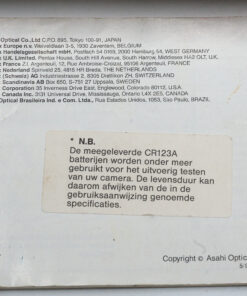 Pentax Zoom 105-r/105-r date manual / gebruiksaanwijzing (Dutch / NL)