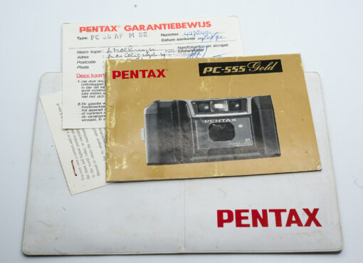 Pentax PC-555 Gold manual / gebruiksaanwijzing (Dutch / NL) (Copy)