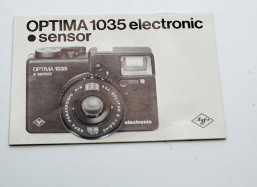 AGFA sensor 1035 Electronic manual / mode d'emploi (FR)