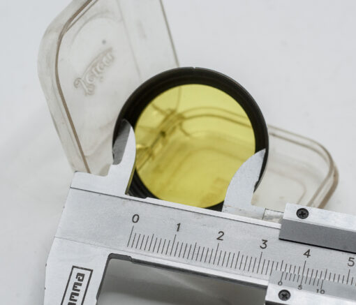 Yellow Clamp filter in Leica Leitz case 36mm