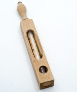 Thermometer in wooden casing