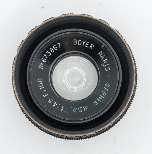 Boyer Paris Saphir F4.5 100mm - large format lens