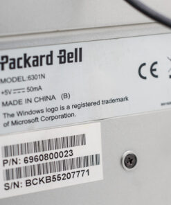 Packard Bell Keyboard | Model 6301N | PS2 connection | silver black