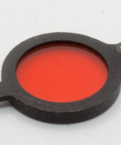 Red filter for enlarger will block light for orthochromatch film and paper