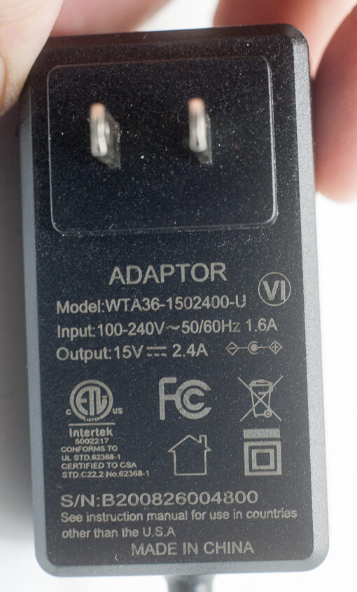 Adaptor (USA plug) WTAA36-1502400-U