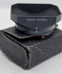 Asahi Metal Sunshade in original case for takumar F3.5 28mm