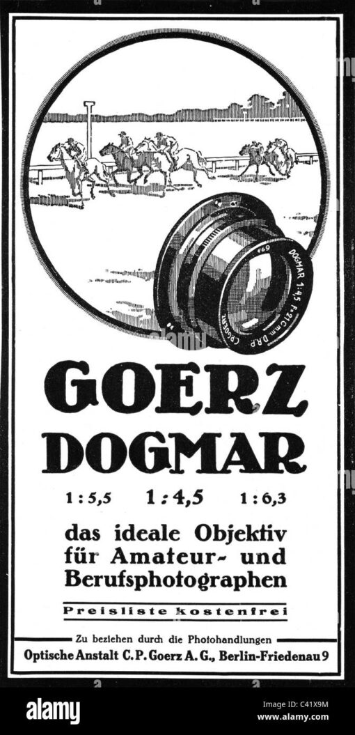 C.P. Goerz Berlin Dogmar F6.3 210mm