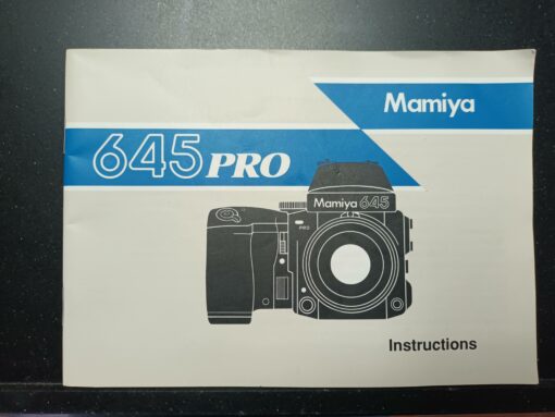 Mamiya 645Pro / instruction / manual / English