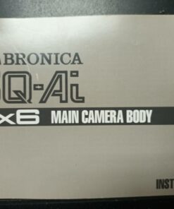 Zenza Bronica SQ-Ai / manual / Instructions / English