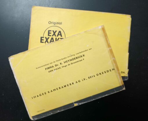 Ihagee Exakta VX1000 Manual | Gebrauchsanleitung | Deutsch | German