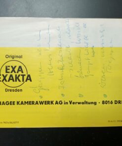 Ihagee Exakta RTL1000 Manual | Instruction Manual | English