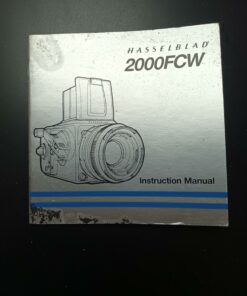 Hasselblad 2000FCW | manual | instructions| English