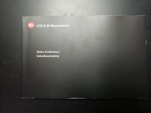 Leica M Monochrome manual | Notice d'utilisation | Gebruiksaanwijzing | Francais | Nederlands | Dutch | French
