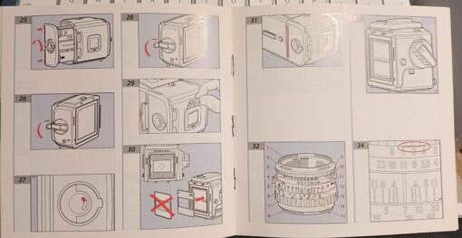 Hasselblad 501 C/M | manual | instructions| gebruiksaanwijzing | Nederlands | Dutch | picture sheet