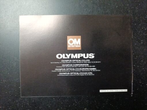 Olympus OM2 / OM-2 / manual | English | instructions at a glance