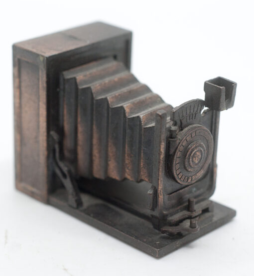 Metal /Brass? model of a large format bellows camera | pencil sharpener | By play Me