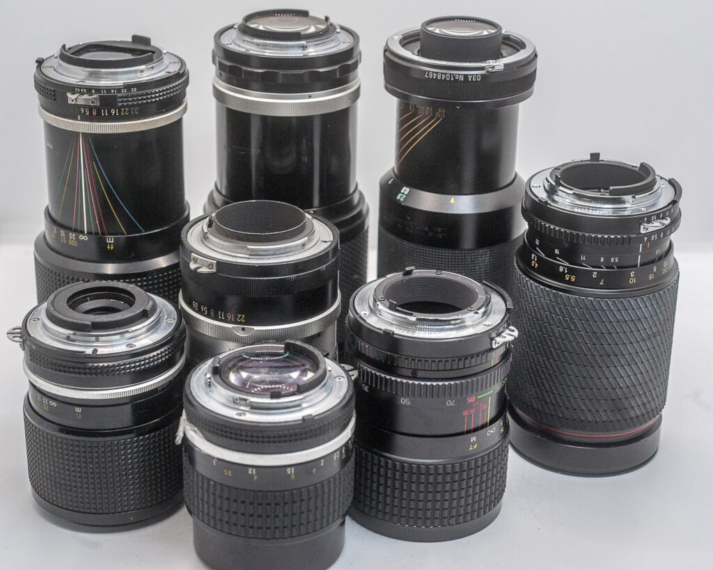 Nikon 9x Nikkor/Tamron/Tokina/Osawa lenses with issues