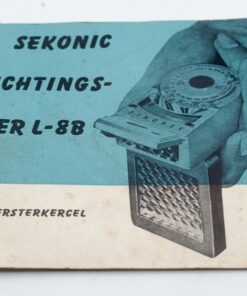 Sekonic Model L-8B | Manual Gebruiksaanwijzing | Dutch | Nederlands