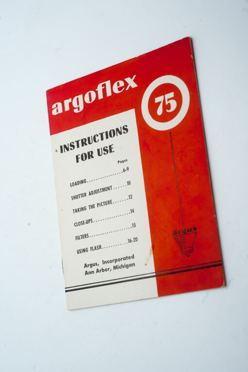 Argus Argoflex 75 | instructions for use | manual | instruction guide | English