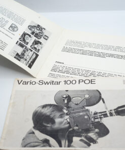 Bolex H16 RX5 cover + vario Switar 100 POE Manual | instructions |English