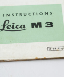 Leica M3 | rangefinder | instructions Manual |English