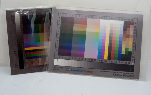 LaserSoft Test Slide 4x5" Q60 color target  Slide / print